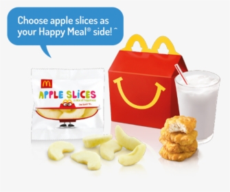 Chicken Mcnuggets® 4pc Happy Meal® - Mcdonald Happy Meal Apple Slices, HD Png Download, Transparent PNG