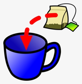 Symbol Drinks Tea - Put A Tea Bag In A Cup, HD Png Download, Transparent PNG