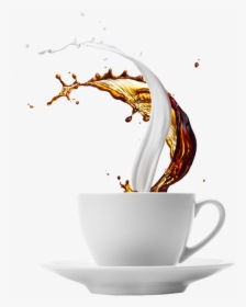Transparent Coffee Spill Clipart - Coffee Cup Splash Png, Png Download, Transparent PNG