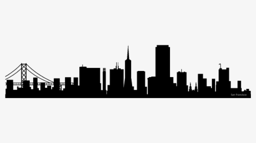 Clip Art Silhouette Png For - San Francisco Skyline Png, Transparent Png, Transparent PNG