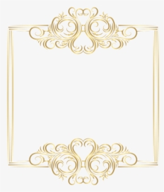 Gold Border Frame Png - Elegant Gold Frame Png, Transparent Png, Transparent PNG