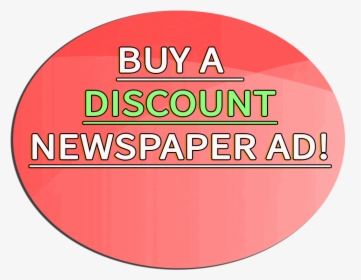 Buy Newspaper Discount Ad Button - Circle, HD Png Download, Transparent PNG
