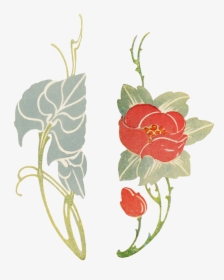Art Nouveau Flowers - Art Nouveau Flowers Png, Transparent Png, Transparent PNG