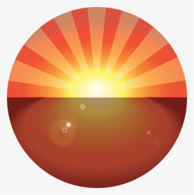 A Golden Hour Represented With Warm Colors - Circle, HD Png Download, Transparent PNG