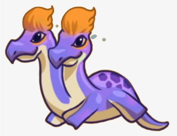 Smelly Two-headed Dragon - Cartoon 2 Headed Dragon, HD Png Download, Transparent PNG