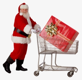 Santa Claus Cart Png, Transparent Png, Transparent PNG