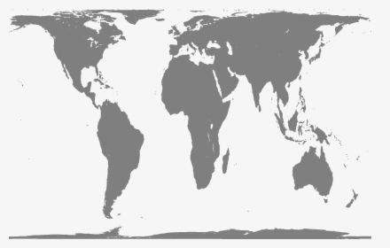 Peters Projection, Warm Grey - Peters Projection Map Blank, HD Png Download, Transparent PNG