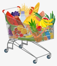 Groceries Vector Full Shopping Bag - Supermarket Png, Transparent Png, Transparent PNG