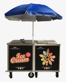 Ice Cream Sundae Cart - Umbrella, HD Png Download, Transparent PNG