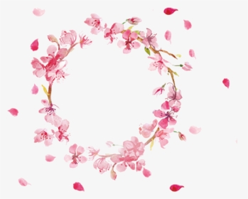 #circular #round #flpwer #yuvarlak #çiçek #aestheticedit - Aesthetic Cherry Blossoms Background, HD Png Download, Transparent PNG