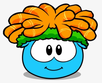 The Workout Curl In Puffle Interface - Club Penguin Puffle Azul, HD Png Download, Transparent PNG