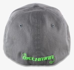 Mechman Embroidered Gray Flexfit Fitted Hat -curved - Baseball Cap, HD Png Download, Transparent PNG