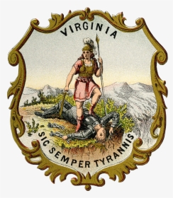 Virginia State Coat Of Arms Transparency - Seal Of Virginia, HD Png Download, Transparent PNG