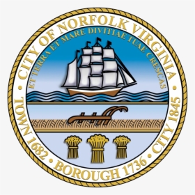 Seal Of Norfolk, Virginia - City Of Norfolk Seal, HD Png Download, Transparent PNG