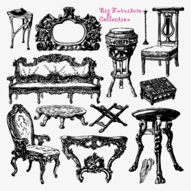Antique Furniture Vector, HD Png Download, Transparent PNG