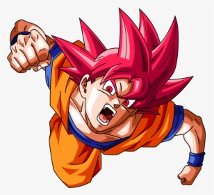 Super Saiyan God Goku Render, HD Png Download, Transparent PNG