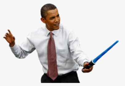 Obama With A Lightsaber, HD Png Download, Transparent PNG