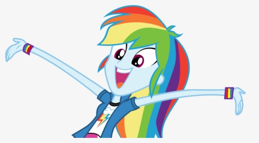 Equestria Girls Rainbow Dash Face, HD Png Download, Transparent PNG