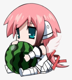 Thumb Image - Anime Girl With Watermelon, HD Png Download, Transparent PNG