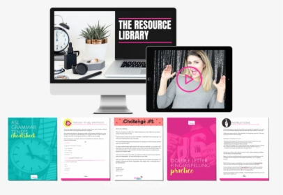 Resource Library Mockup Prefooter - Flyer, HD Png Download, Transparent PNG