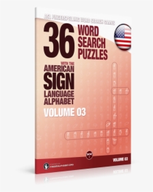 36 Word Search Puzzles With The American Sign Language - American Football, HD Png Download, Transparent PNG