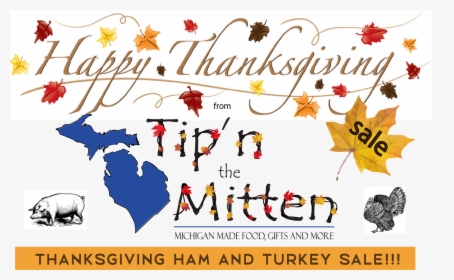 Transparent Mitten Outline Clipart - Happy Thanksgiving With A Heart, HD Png Download, Transparent PNG