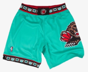 Image Of Memphis Grizzlies Retro Shorts - Mitchell Ness Vancouver Grizzlies Shorts, HD Png Download, Transparent PNG