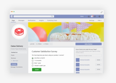 Free Online Event Registration Form Template - Customer Feedback On Facebook Survey, HD Png Download, Transparent PNG