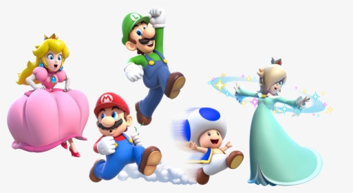 Super Mario 3d World Ghost House Music Extended Essay - Mario Luigi Peach Toad, HD Png Download, Transparent PNG