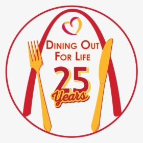 Dining Out For Life 25th Logo - テレビ & オール 電化 ハウス, HD Png Download, Transparent PNG