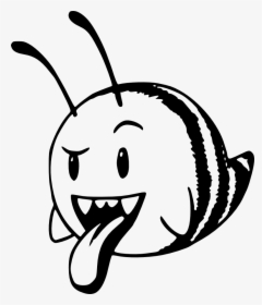 [o][s] Boo Bee - Stencil Mario Cars, HD Png Download, Transparent PNG