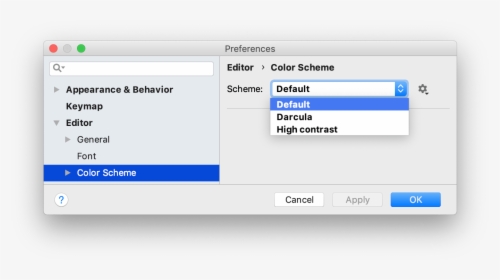 Select The Color Scheme - Idea 2019 Editor Font, HD Png Download, Transparent PNG