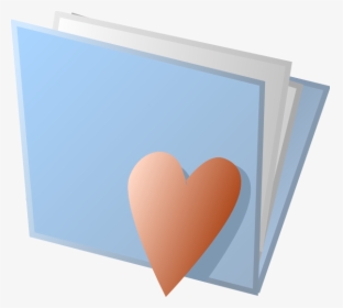 Heart Folder Clipart - Clip Art, HD Png Download, Transparent PNG
