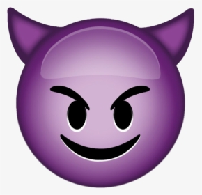 #diablo #morado #emoji - Evil Emoji, HD Png Download, Transparent PNG