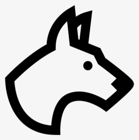 Puppy Icon Png Download - Dog Head Icon Png White, Transparent Png, Transparent PNG