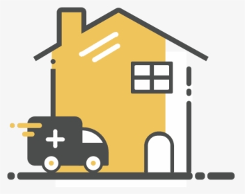 In-home Visits - Home Visits Care Icon, HD Png Download, Transparent PNG