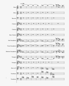Epic Sax Guy For Marching Band Sheet Music 2 Of 18 - Took A Pill In Ibiza Trumpet Sheet Music, HD Png Download, Transparent PNG