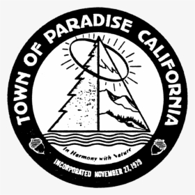 Seal Of Paradise, California - Butte County Paradise Ca Seal, HD Png Download, Transparent PNG