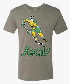 California Golden Seals Retro Men S Tri-blend Tee - Figure Skating Shirts, HD Png Download, Transparent PNG