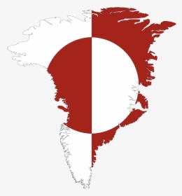 Hd This Free Icons Png Design Of Greenland Map Flag - Greenland Flag On Country, Transparent Png, Transparent PNG