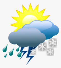 Weather Forecasting Symbol Clip Art - Weather Clipart Transparent Background, HD Png Download, Transparent PNG