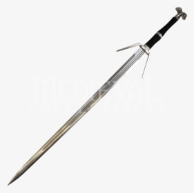 The Witcher Iii Decorative Silver Sword - Witcher Sword, HD Png Download, Transparent PNG