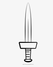Short Sword Coloring Page - Sword Coloring, HD Png Download, Transparent PNG