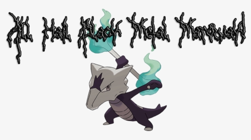 Black Metal Marowak - Pokemon Cubone Evolution Alola, HD Png Download, Transparent PNG