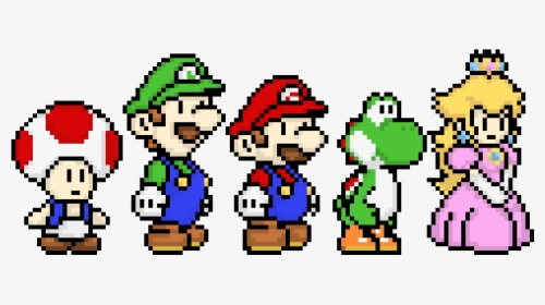 Mario Character Pixel Art, HD Png Download, Transparent PNG