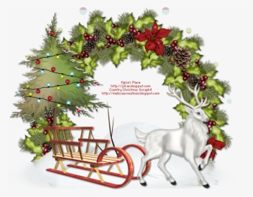 Country Christmas Png - Christmas Cluster Frame Png, Transparent Png, Transparent PNG