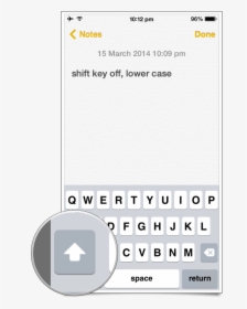Shit Key Off - Shift Key On Phone, HD Png Download, Transparent PNG