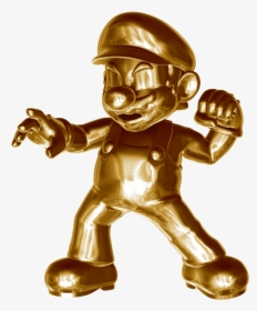 Gold Mario Amiibo Png - Gold Mario, Transparent Png, Transparent PNG