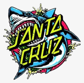 #santa #cruz #santacruz #vsco #sticker #blue #shark, HD Png Download, Transparent PNG