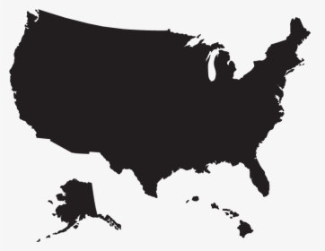 Solid Color Map Of Usa, HD Png Download, Transparent PNG
